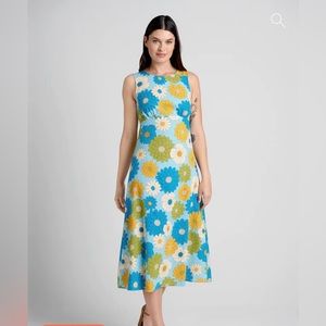Women’s summer, sleeveless floral midi dress